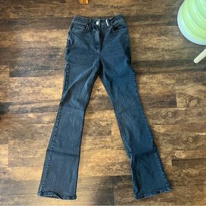 Black flare jeans